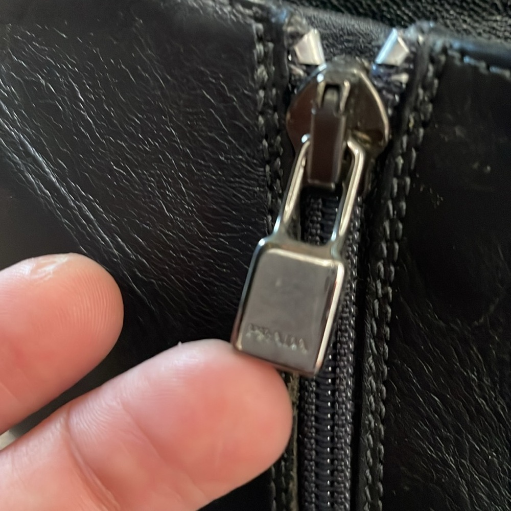 Vintage Prada leather ankle kitten heel booties boots - Picture 2 of 12